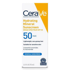 CeraVe Hydrating Mineral Sunscreen SPF 50 Face Lotion in Pakistan - Buy Vitamins