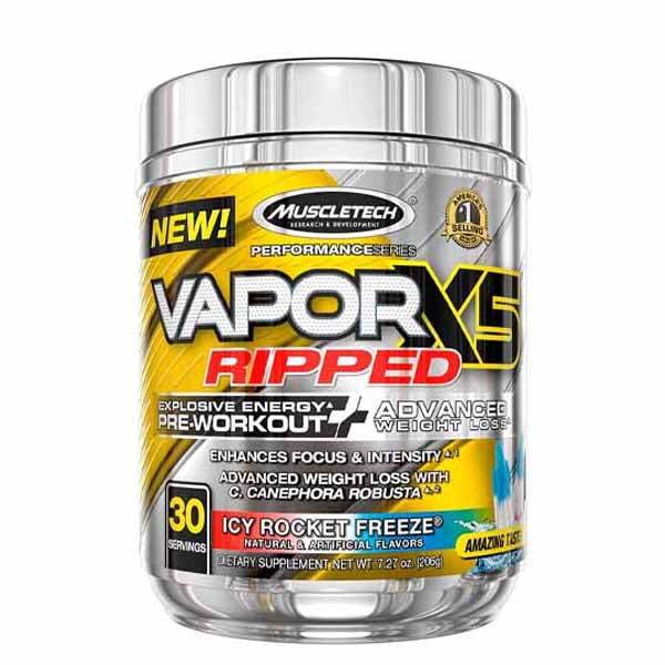 MuscleTech Vapor X5 Ripped Pre Workout, 30 Servings in Pakistan - Buy Vitamins