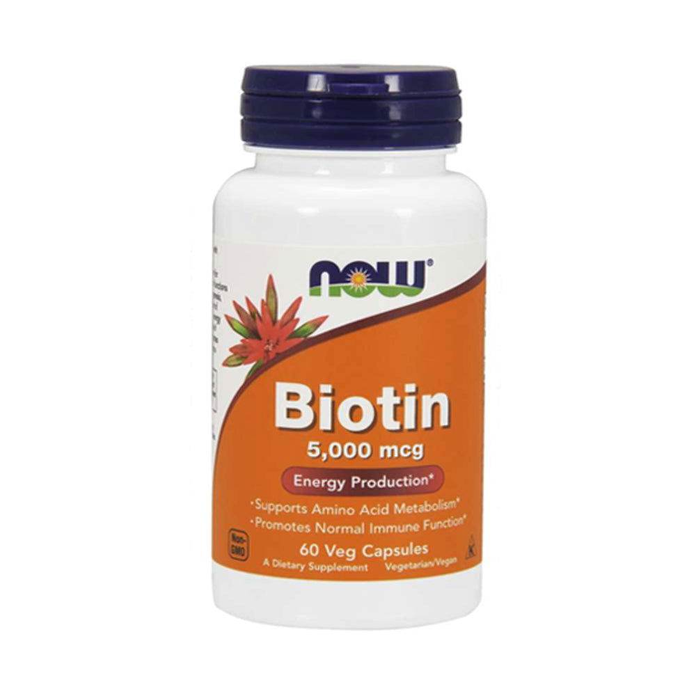 NOW Biotin 5000mcg, 60ct in Pakistan - Buy Vitamins
