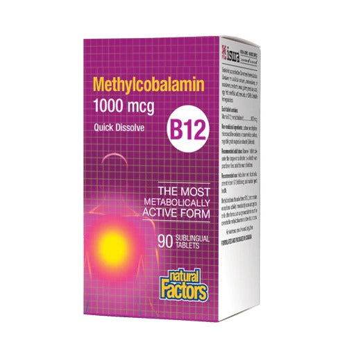 Natural Factors Vitamin B12 1000 mcg (Sublingual), 90 Ct in Pakistan - Buy Vitamins