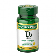Natures Bounty Vitamin D3 400 IU 100 TABLETS in Pakistan - Buy Vitamins