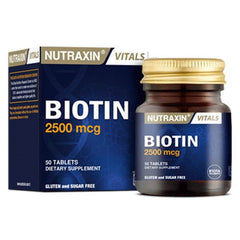 Nutraxin Biotin 2500 mcg 30 Tablets in Pakistan - Buy Vitamins