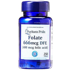 Puritans Pride Folic Acid 400mcg 250Ct in Pakistan - Buy Vitamins