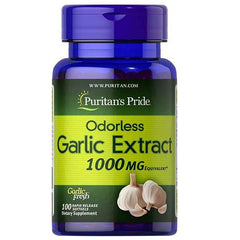 Puritans Pride Odorless Garlic Extract 1000mg, 100Ct in Pakistan - Buy Vitamins
