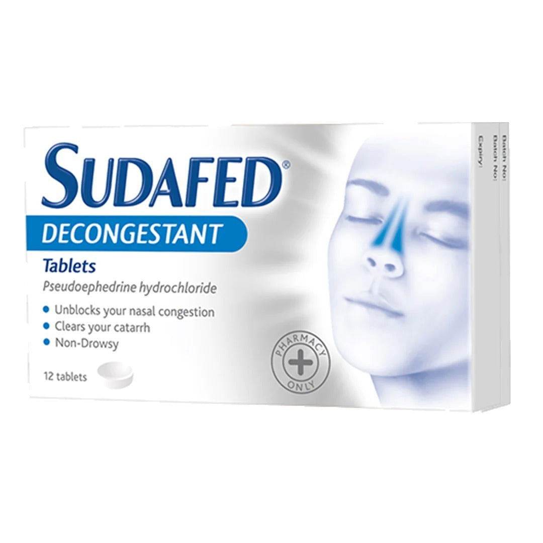 Sudafed Decongestant 12 Tablets in Pakistan - Buy Vitamins