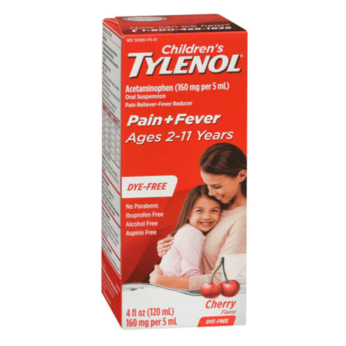 Tylenol Children's for Pain + Fever Cherry Flavor, 120ml in Pakistan - Buy Vitamins