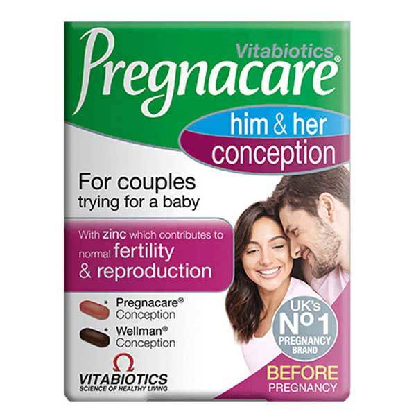 Vitabiotics Pregnacare Him & Her Conception in Pakistan - Buy Vitamins