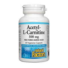 Natural Factors Acetyl-L-Carnitine 500 mg, 60 Ct in Pakistan - Buy Vitamins