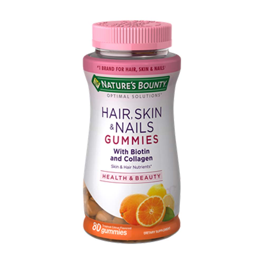 Natures Bounty Hair, Skin, & Nails with biotin & Collagen 80 Gummies - Buy Vitamins