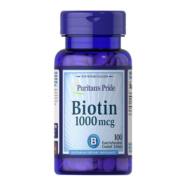 Puritans Pride Biotin 1000mcg 100Ct - Buy Vitamins