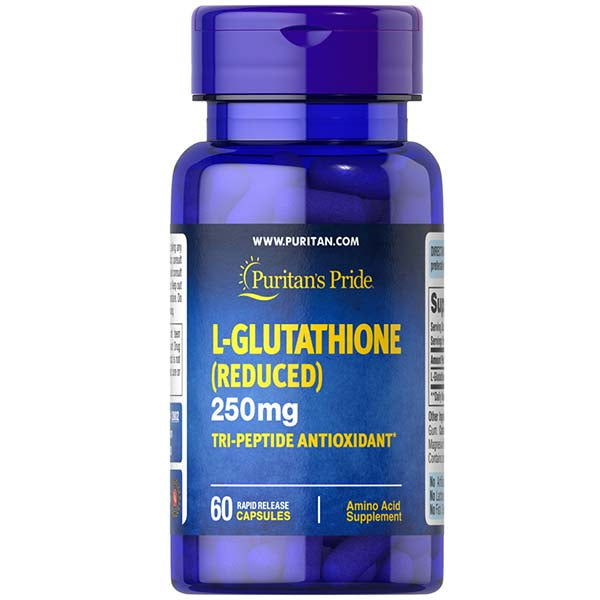 Puritans Pride L-Glutathione (Reduced) 250mg, 60Ct - Buy Vitamins