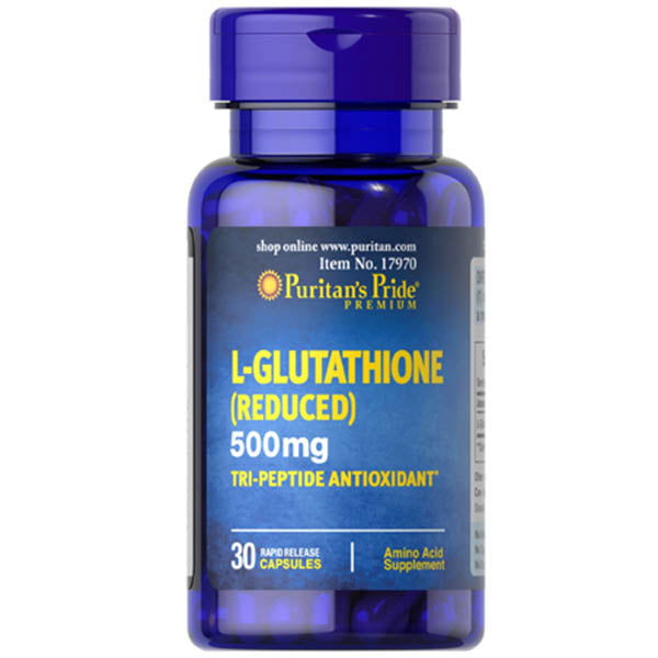 Puritans Pride L-Glutathione (Reduced) 500mg, 30Ct - Buy Vitamins