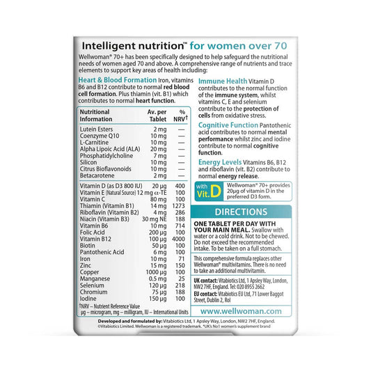 Vitabiotics Wellwoman 70+