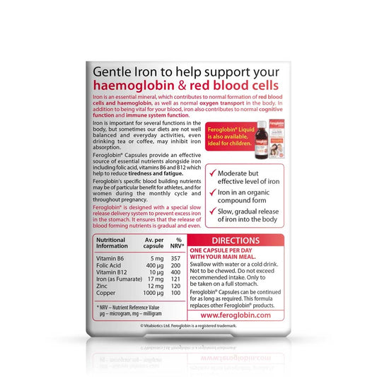 Vitabiotics Feroglobin Capsules - Buy Vitamins